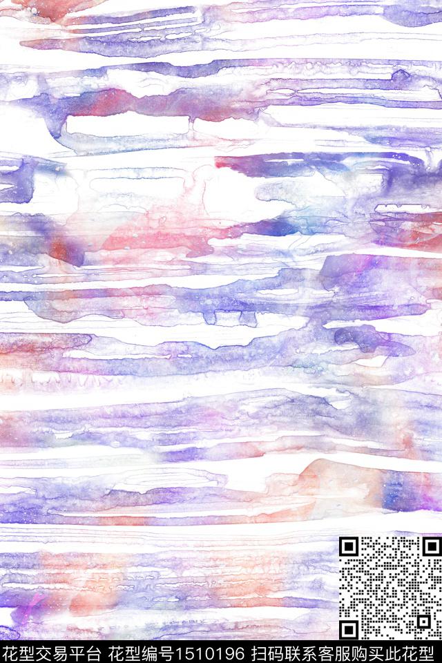 肌理笔触条纹数码印花华亿平台下载（图片编号: 1510196） - 瓦栏（Walan）