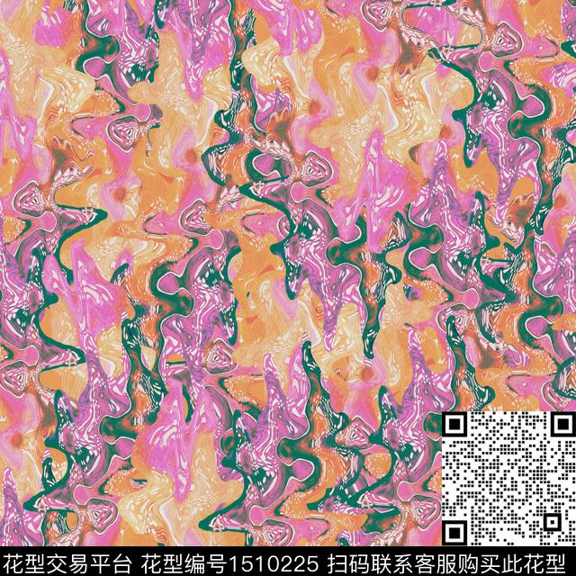 抽象数码印花华亿平台下载（图片编号: 1510225） - 瓦栏（Walan）