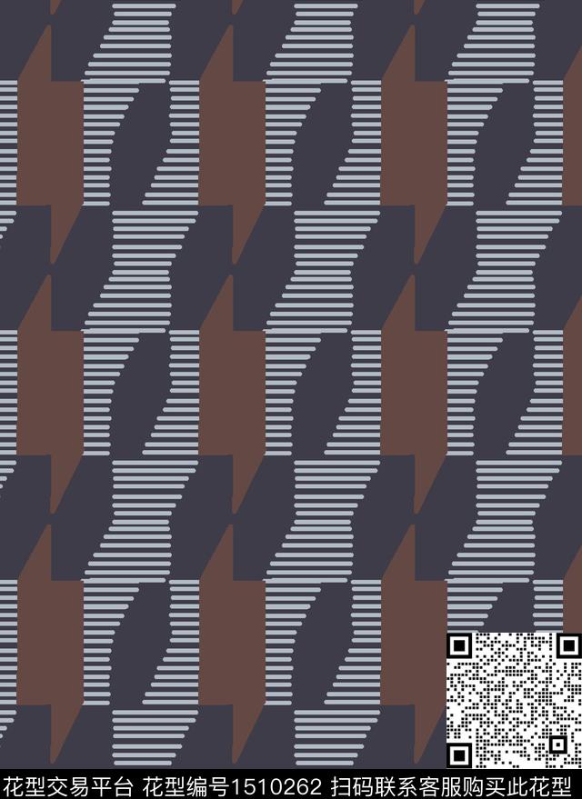 线条几何男装传统印花华亿平台下载（图片编号: 1510262） - 瓦栏（Walan）