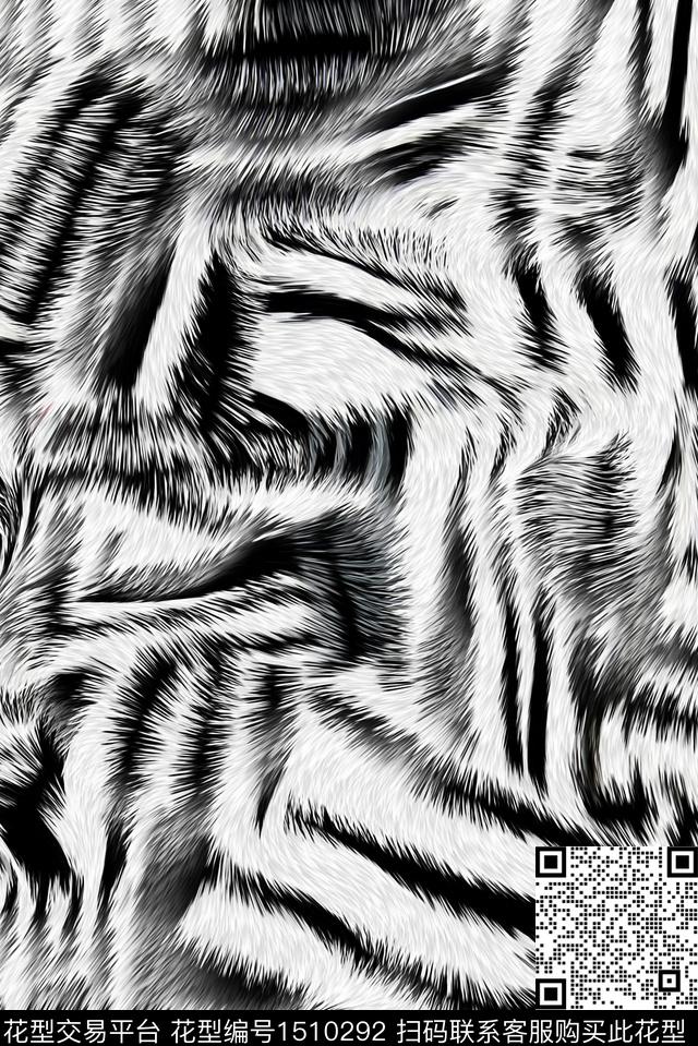 纹理抽象男装满版花数码印花华亿平台下载（图片编号: 1510292） - 瓦栏（Walan）