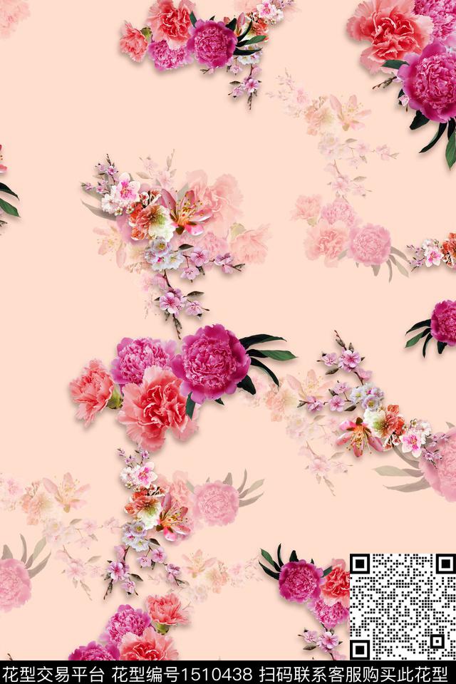 绿植树叶花卉照片花卉数码印花华亿平台下载（图片编号: 1510438） - 瓦栏（Walan）