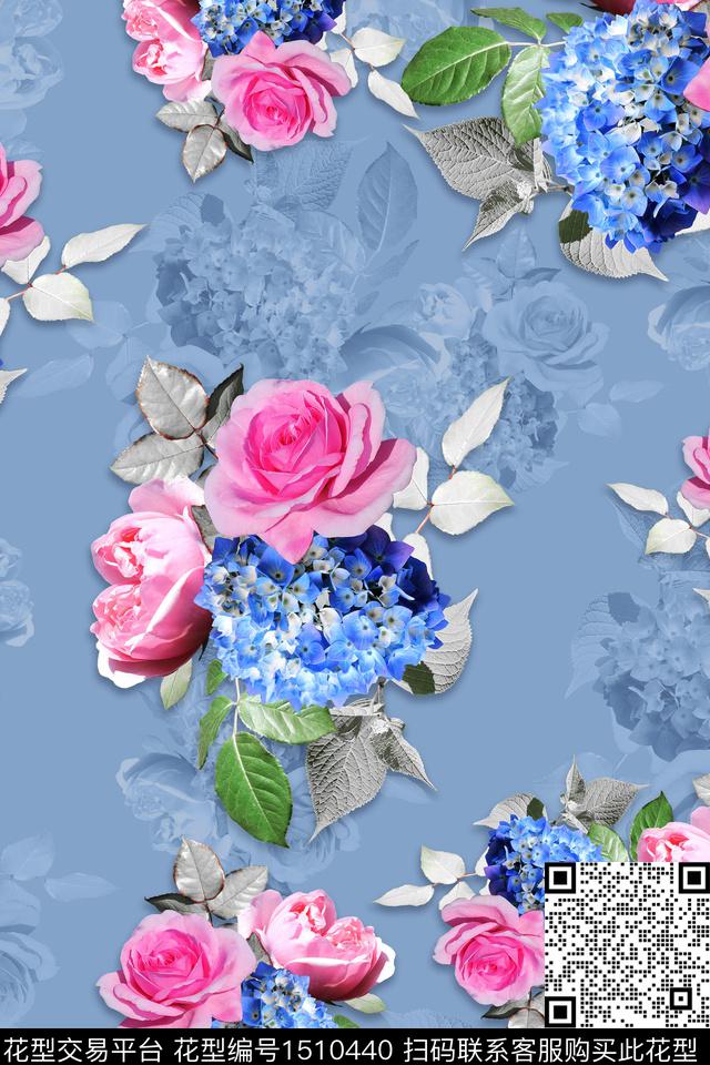 绿植树叶花卉照片花卉数码印花华亿平台下载（图片编号: 1510440） - 瓦栏（Walan）