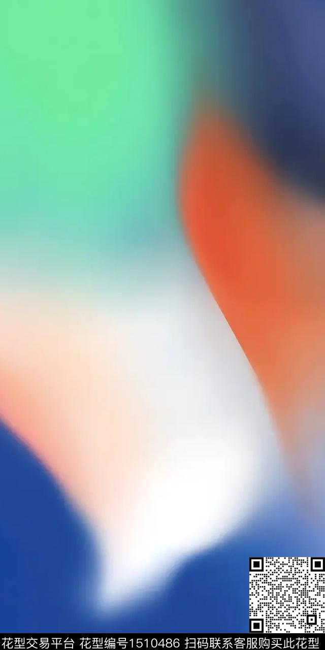 定位花大牌风抽象传统印花华亿平台下载（图片编号: 1510486） - 瓦栏（Walan）