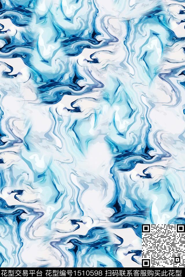 几何肌理抽象数码印花华亿平台下载（图片编号: 1510598） - 瓦栏（Walan）