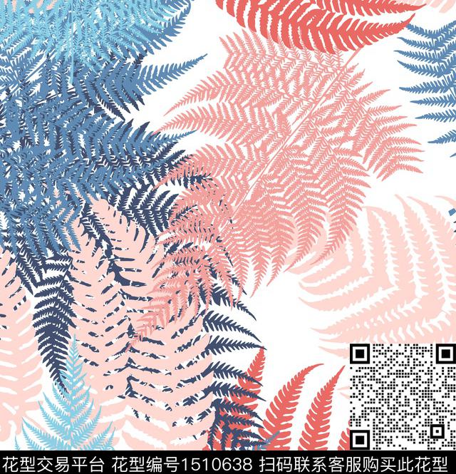 连衣裙绿植树叶上衣传统印花华亿平台下载（图片编号: 1510638） - 瓦栏（Walan）