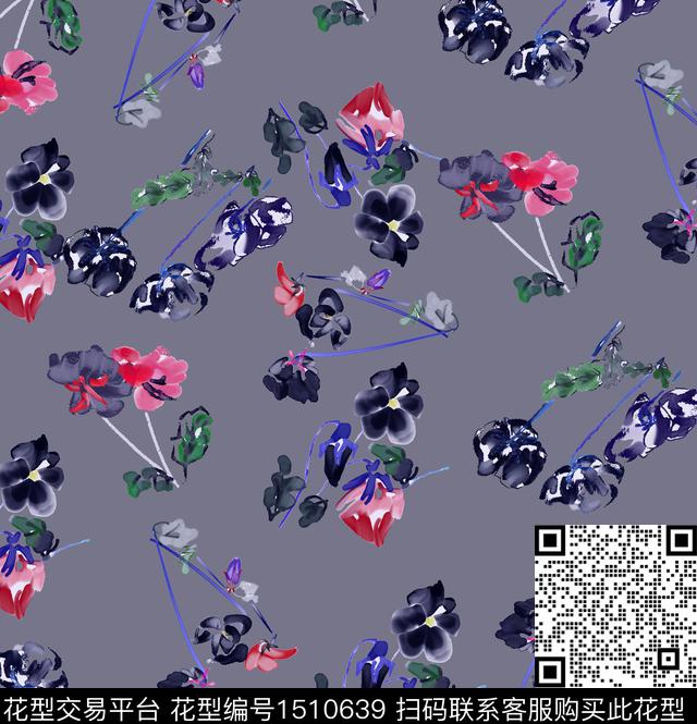 连衣裙小碎花上衣数码印花华亿平台下载（图片编号: 1510639） - 瓦栏（Walan）