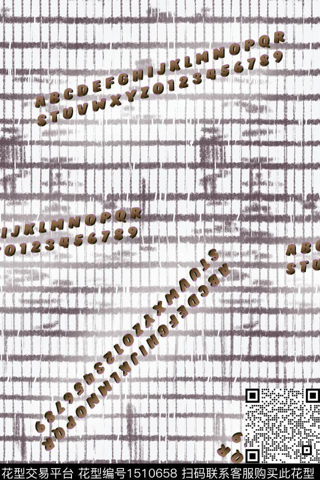 字母肌理男装数码印花华亿平台下载（图片编号: 1510658） - 瓦栏（Walan）