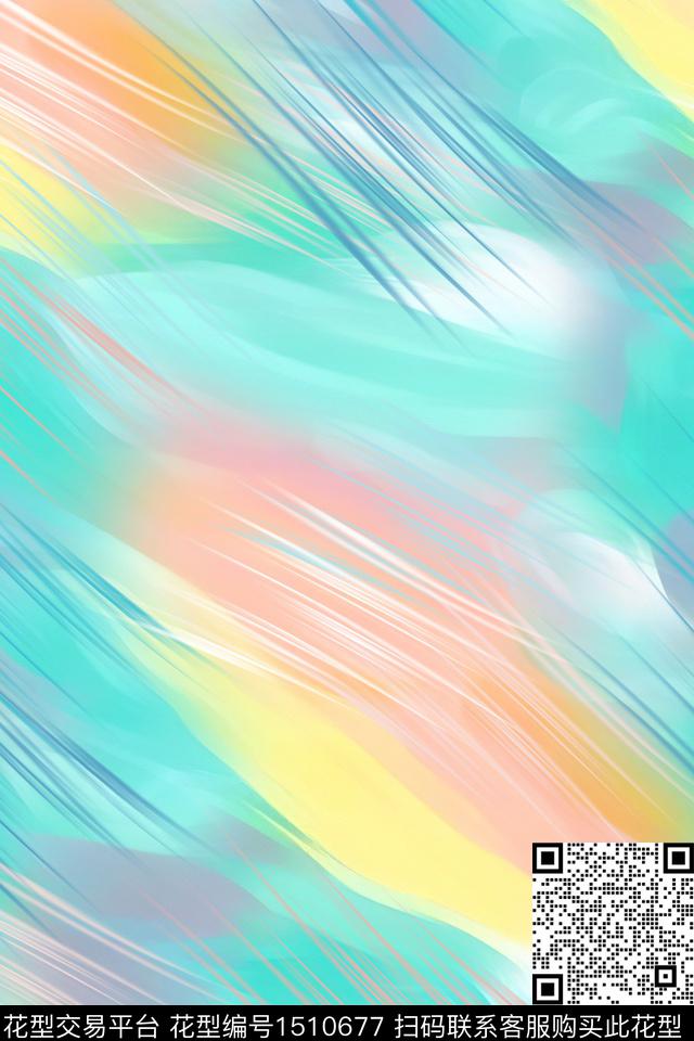 肌理抽象小清新数码印花华亿平台下载（图片编号: 1510677） - 瓦栏（Walan）