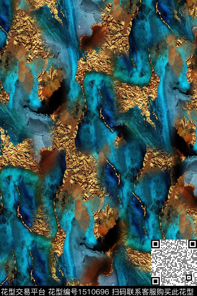 几何抽象中国风数码印花华亿平台下载（图片编号: 1510696） - 瓦栏（Walan）