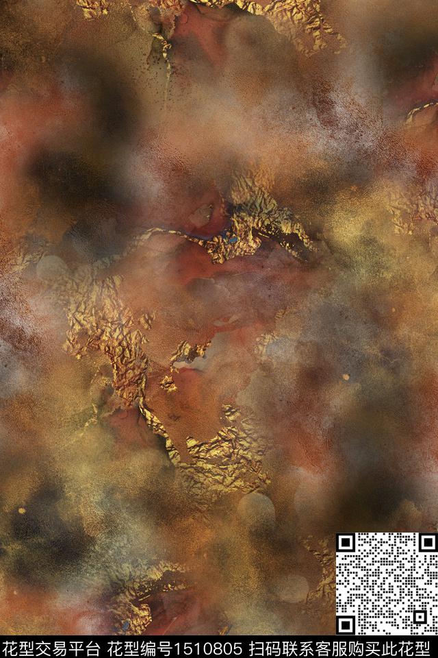 肌理大牌风抽象数码印花华亿平台下载（图片编号: 1510805） - 瓦栏（Walan）