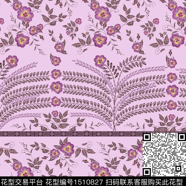 民族风花卉满版散花传统印花华亿平台下载（图片编号: 1510827） - 瓦栏（Walan）