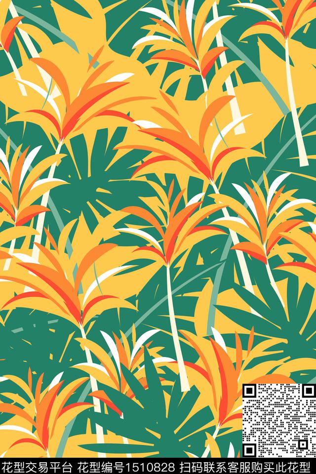 女装花卉大牌风数码印花华亿平台下载（图片编号: 1510828） - 瓦栏（Walan）