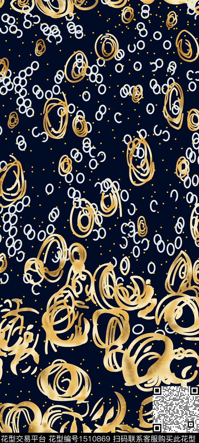 几何女装大牌风数码印花华亿平台下载（图片编号: 1510869） - 瓦栏（Walan）