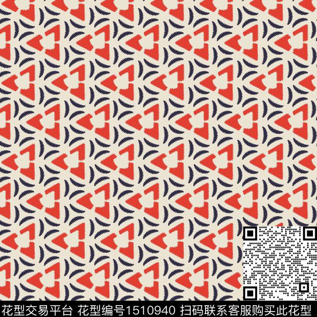 时尚几何女装传统印花华亿平台下载（图片编号: 1510940） - 瓦栏（Walan）