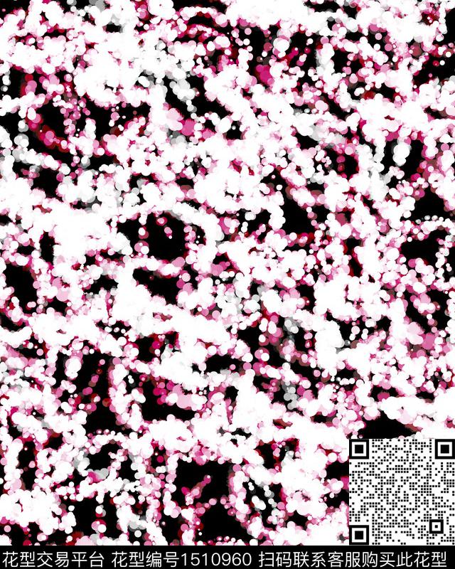 复古大牌风抽象数码印花华亿平台下载（图片编号: 1510960） - 瓦栏（Walan）