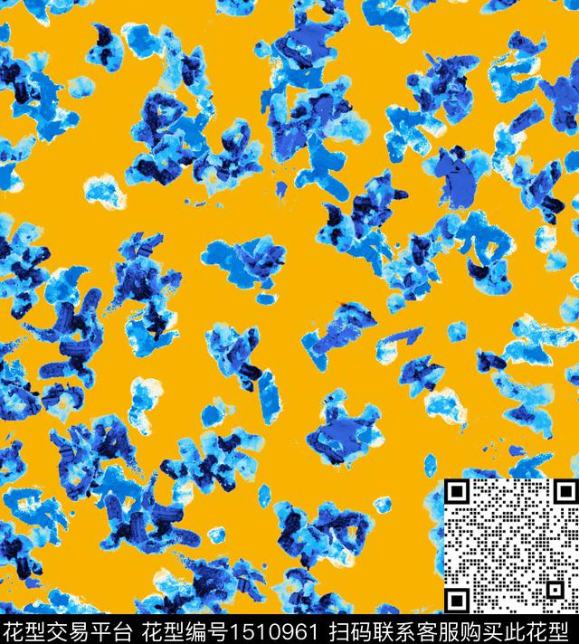 复古大牌风抽象数码印花华亿平台下载（图片编号: 1510961） - 瓦栏（Walan）