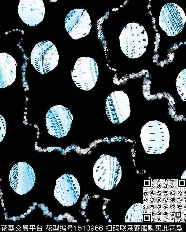 复古大牌风抽象数码印花华亿平台下载（图片编号: 1510966） - 瓦栏（Walan）