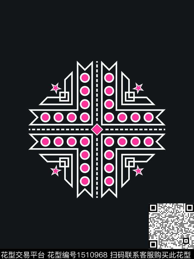 男装定位花时尚嘻哈传统印花华亿平台下载（图片编号: 1510968） - 瓦栏（Walan）