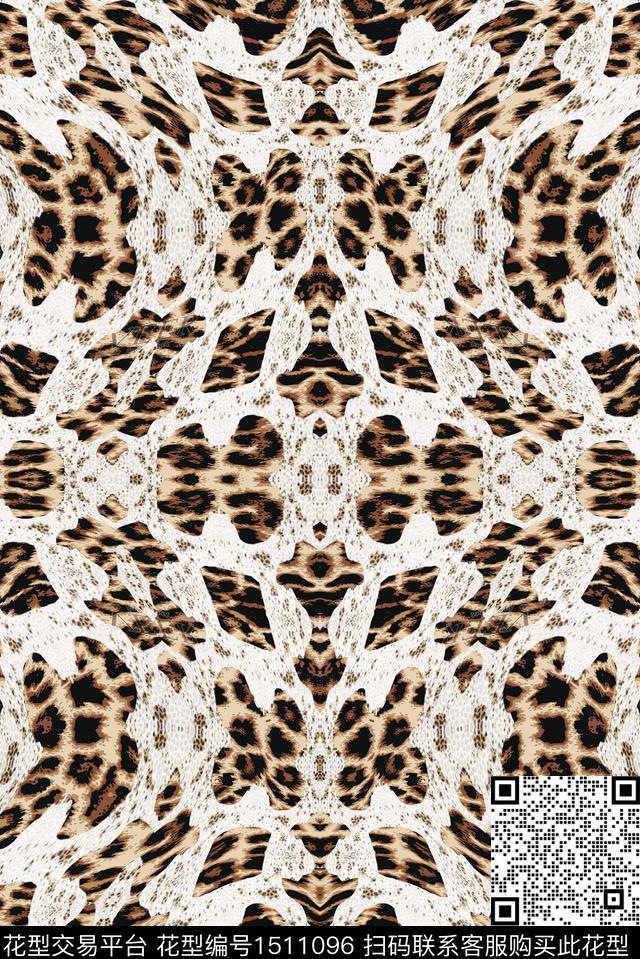动物纹艺术数码印花华亿平台下载（图片编号: 1511096） - 瓦栏（Walan）
