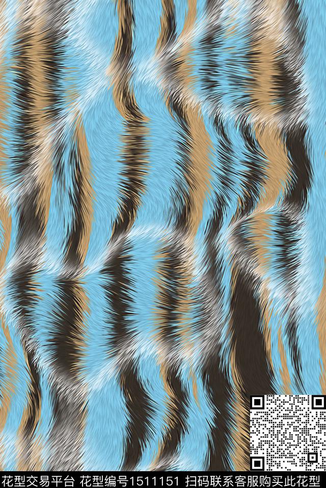 纹理抽象年轻女性数码印花华亿平台下载（图片编号: 1511151） - 瓦栏（Walan）