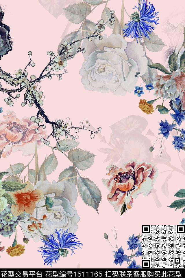 香云纱旗袍中国风数码印花华亿平台下载（图片编号: 1511165） - 瓦栏（Walan）