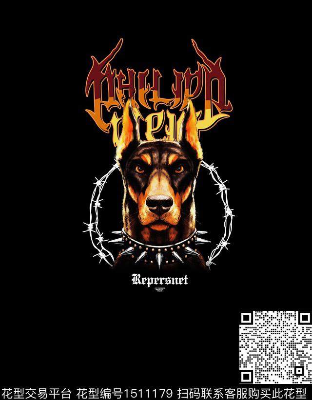 字母定位花男装数码印花华亿平台下载（图片编号: 1511179） - 瓦栏（Walan）