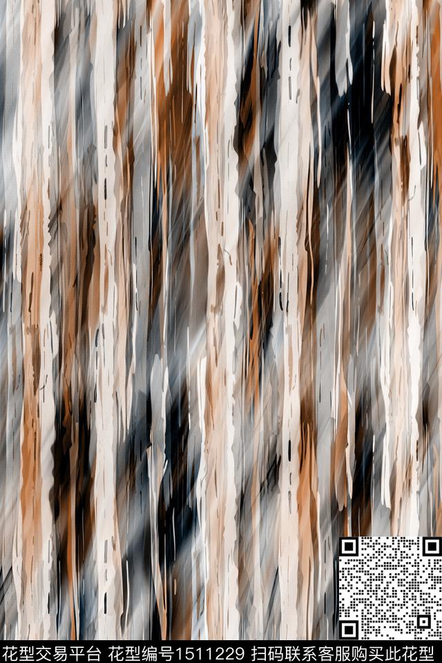 肌理抽象真丝数码印花华亿平台下载（图片编号: 1511229） - 瓦栏（Walan）