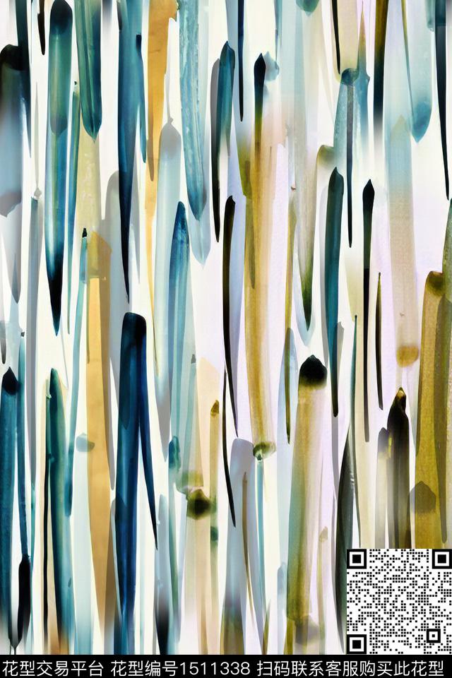 几何抽象小清新数码印花华亿平台下载（图片编号: 1511338） - 瓦栏（Walan）