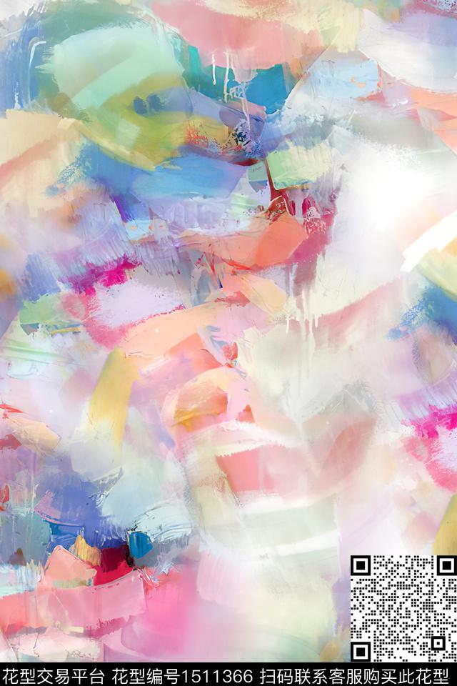 肌理抽象小清新数码印花华亿平台下载（图片编号: 1511366） - 瓦栏（Walan）
