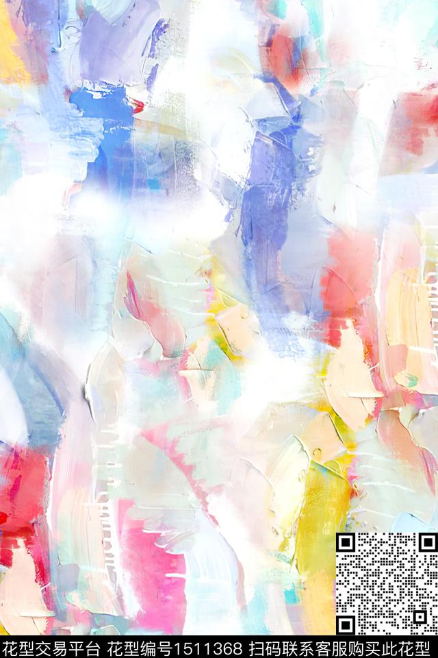 肌理抽象小清新数码印花华亿平台下载（图片编号: 1511368） - 瓦栏（Walan）