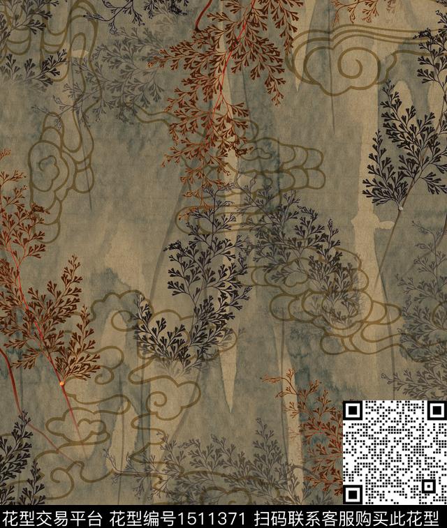 连衣裙女装中国风传统印花华亿平台下载（图片编号: 1511371） - 瓦栏（Walan）