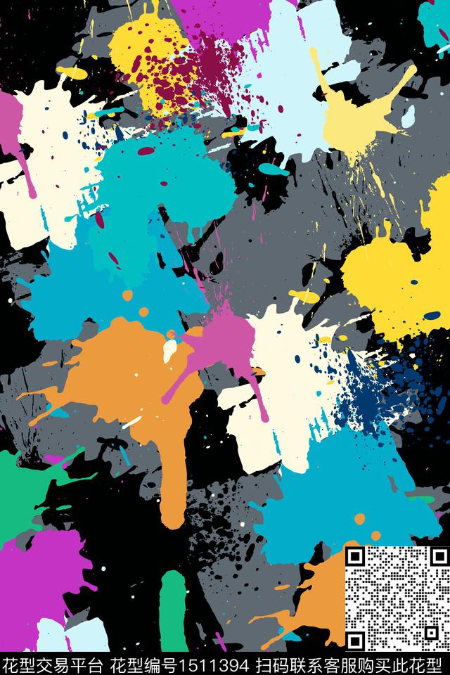 抽象男装家居服户外传统印花华亿平台下载（图片编号: 1511394） - 瓦栏（Walan）