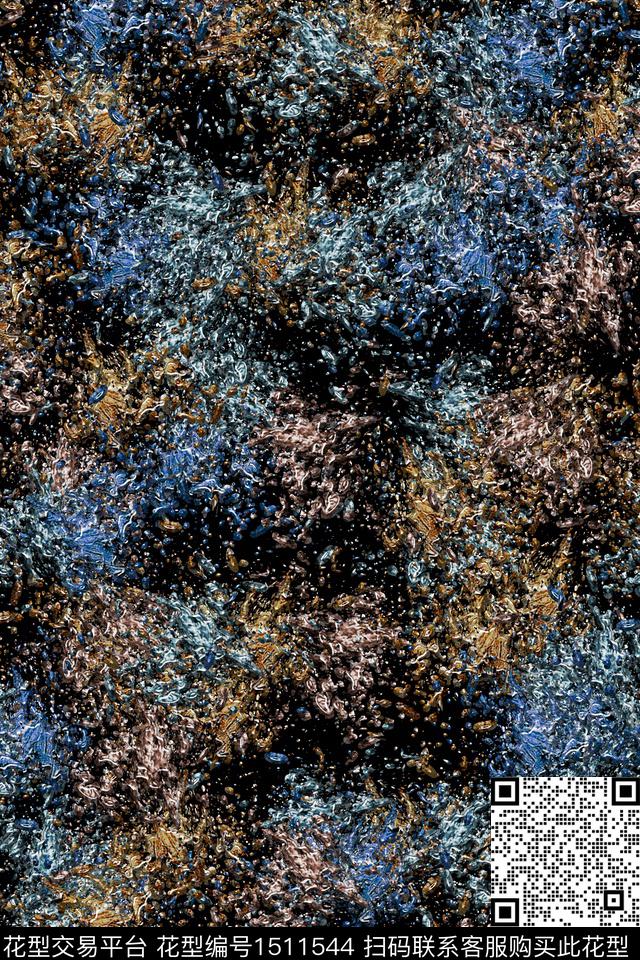 抽象男装家居服户外数码印花华亿平台下载（图片编号: 1511544） - 瓦栏（Walan）