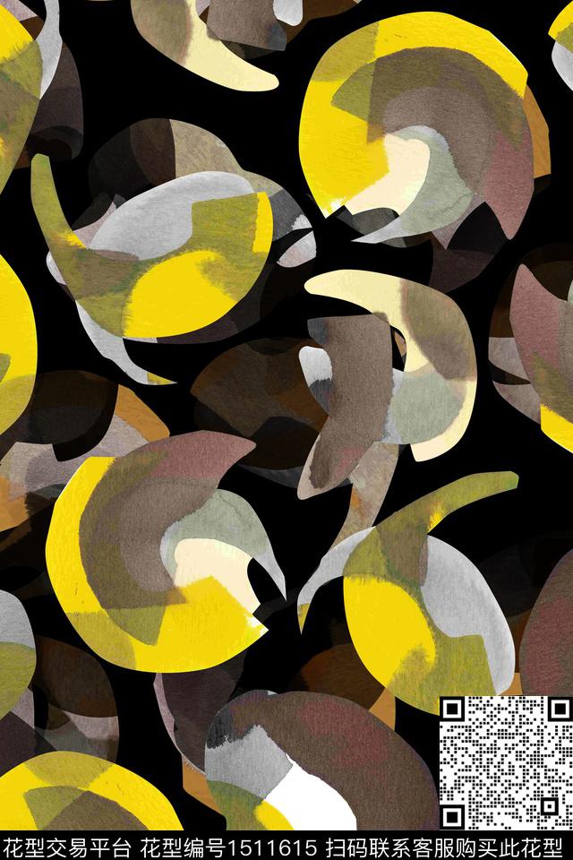 几何肌理大牌风数码印花华亿平台下载（图片编号: 1511615） - 瓦栏（Walan）