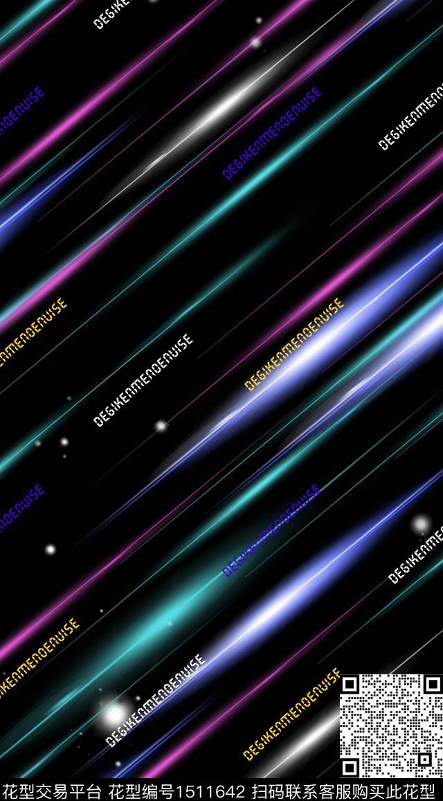 字母抽象男装满版花传统印花华亿平台下载（图片编号: 1511642） - 瓦栏（Walan）