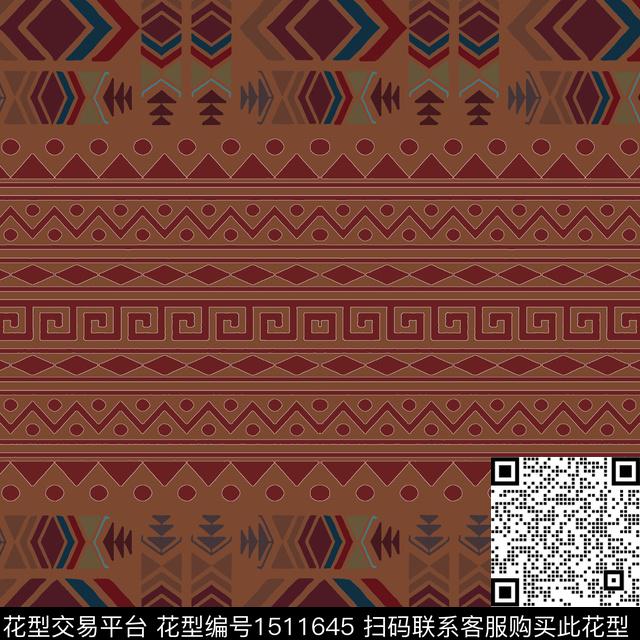 民族风男装费尔岛传统印花华亿平台下载（图片编号: 1511645） - 瓦栏（Walan）