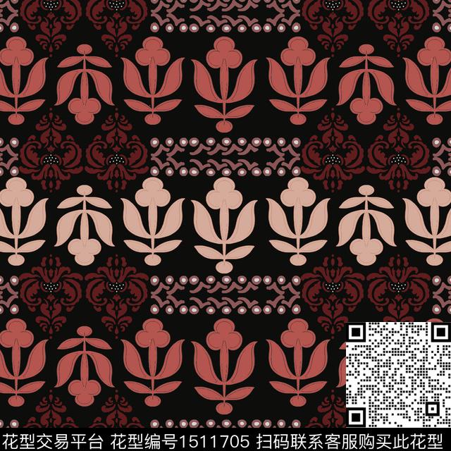 民族风男装费尔岛传统印花华亿平台下载（图片编号: 1511705） - 瓦栏（Walan）