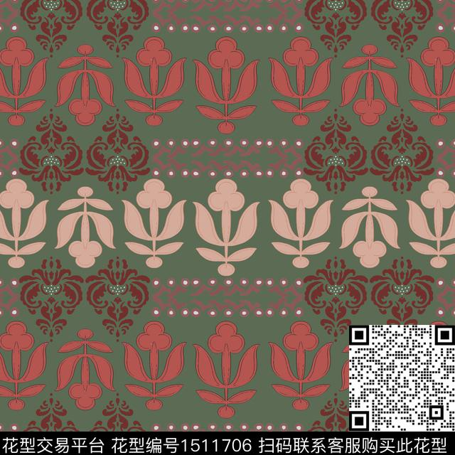 民族风男装费尔岛传统印花华亿平台下载（图片编号: 1511706） - 瓦栏（Walan）