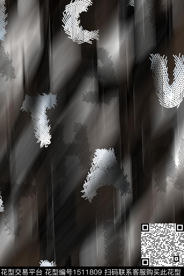 字母肌理男装数码印花华亿平台下载（图片编号: 1511809） - 瓦栏（Walan）