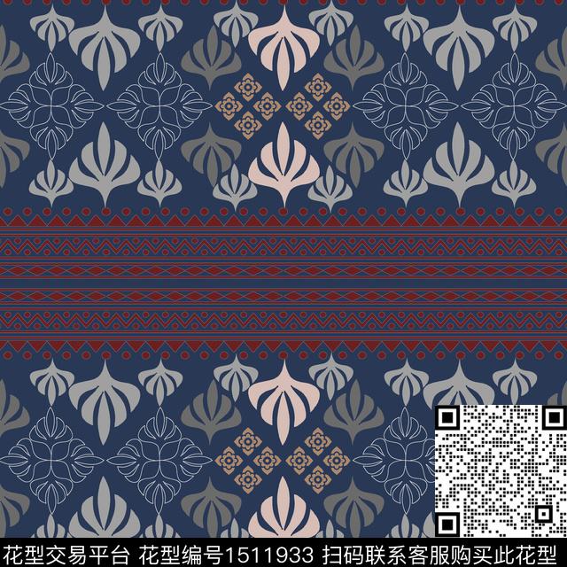 男装民族风费尔岛传统印花华亿平台下载（图片编号: 1511933） - 瓦栏（Walan）