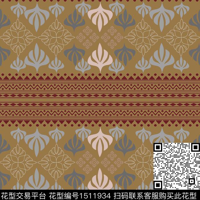 男装民族风费尔岛传统印花华亿平台下载（图片编号: 1511934） - 瓦栏（Walan）