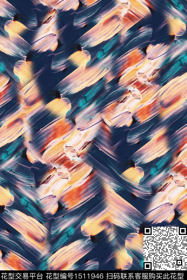 肌理简约抽象数码印花华亿平台下载（图片编号: 1511946） - 瓦栏（Walan）