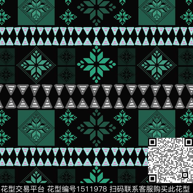 男装民族风费尔岛传统印花华亿平台下载（图片编号: 1511978） - 瓦栏（Walan）