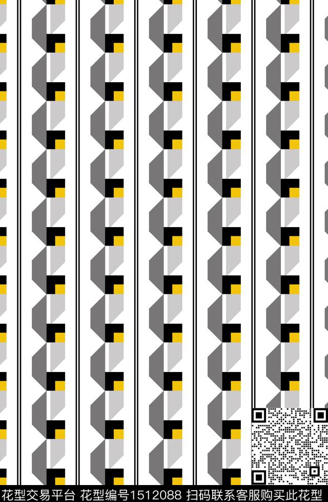 几何男装格子条纹传统印花华亿平台下载（图片编号: 1512088） - 瓦栏（Walan）