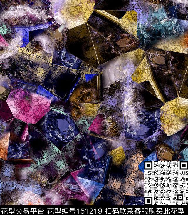 钻石珍珠珠宝数码印花华亿平台下载（图片编号: 151219） - 瓦栏（Walan）