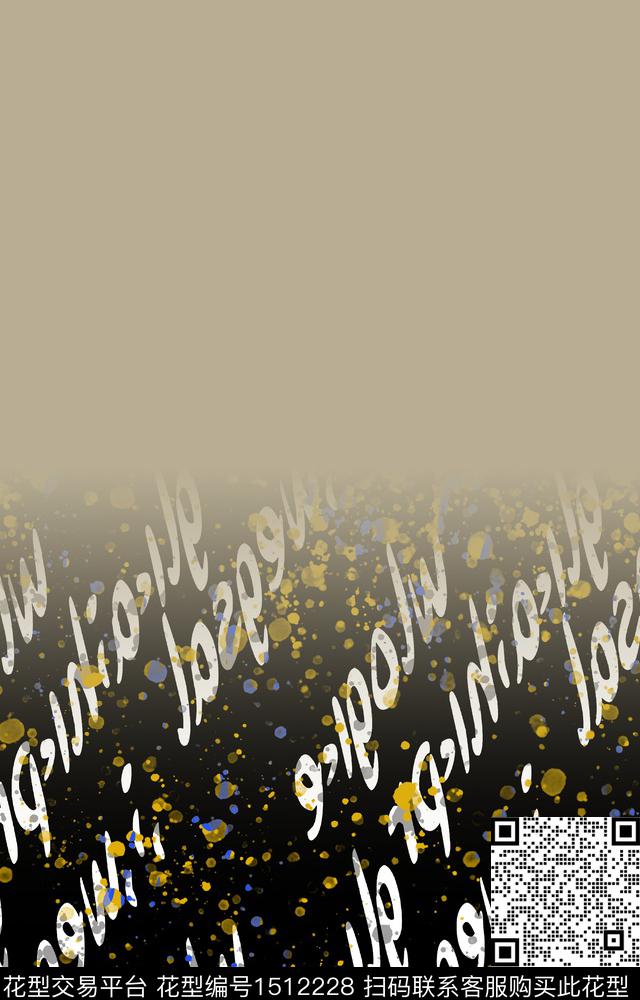 男装定位花字母格子数码印花华亿平台下载（图片编号: 1512228） - 瓦栏（Walan）