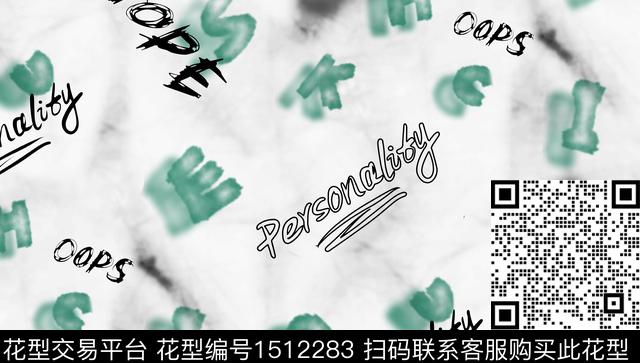 字母数码印花华亿平台下载（图片编号: 1512283） - 瓦栏（Walan）