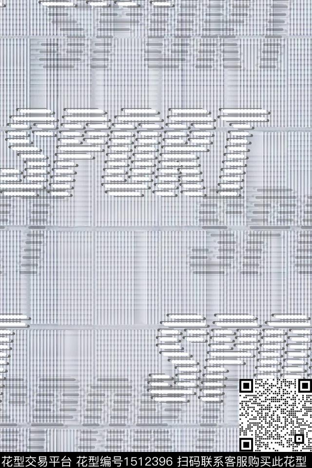 字母肌理男装数码印花华亿平台下载（图片编号: 1512396） - 瓦栏（Walan）