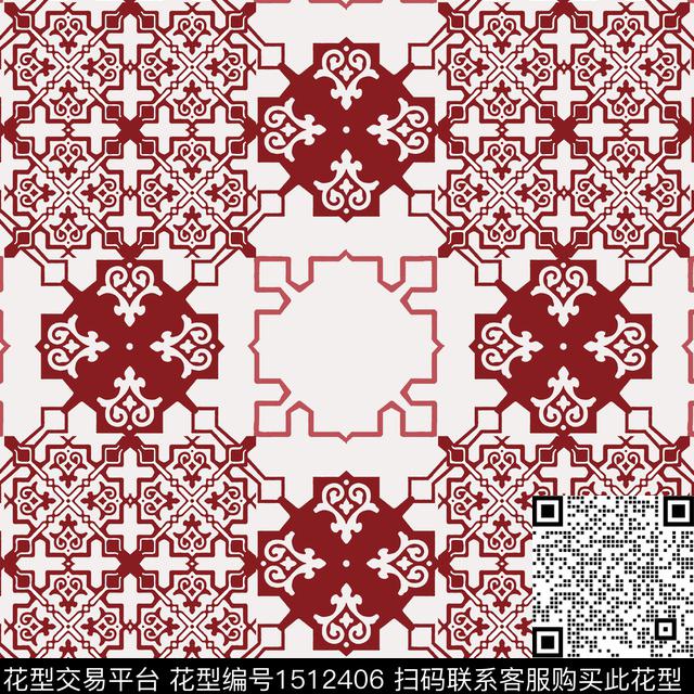 女装民族风传统花纹传统印花华亿平台下载（图片编号: 1512406） - 瓦栏（Walan）