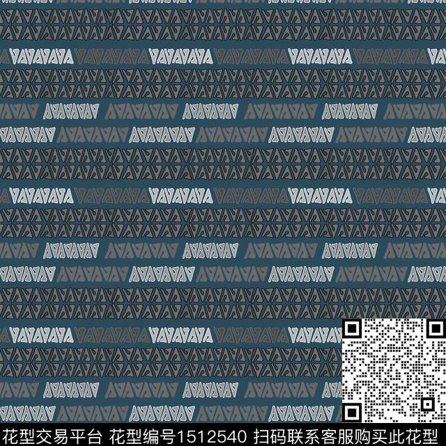 几何男装条纹传统印花华亿平台下载（图片编号: 1512540） - 瓦栏（Walan）